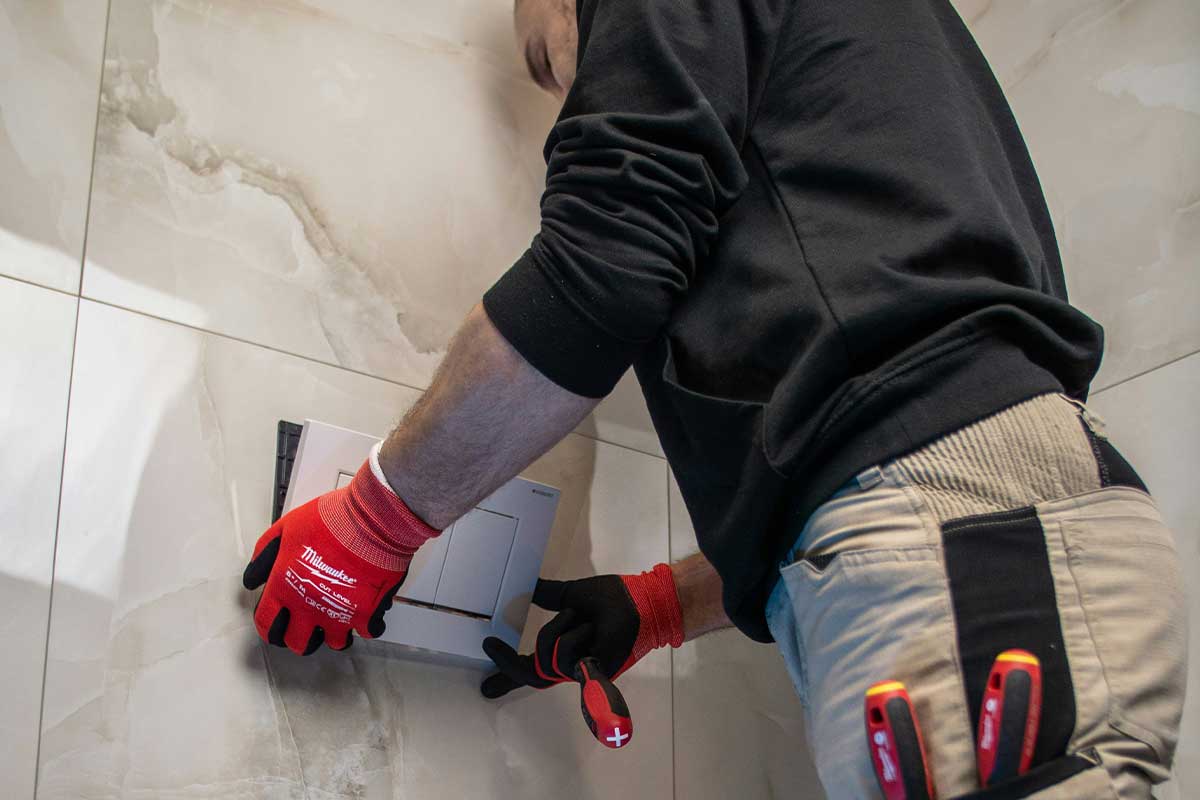 Loodgieter aan het werk